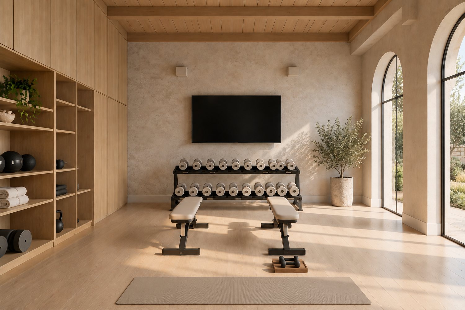 Fitness and wellness room amenity
