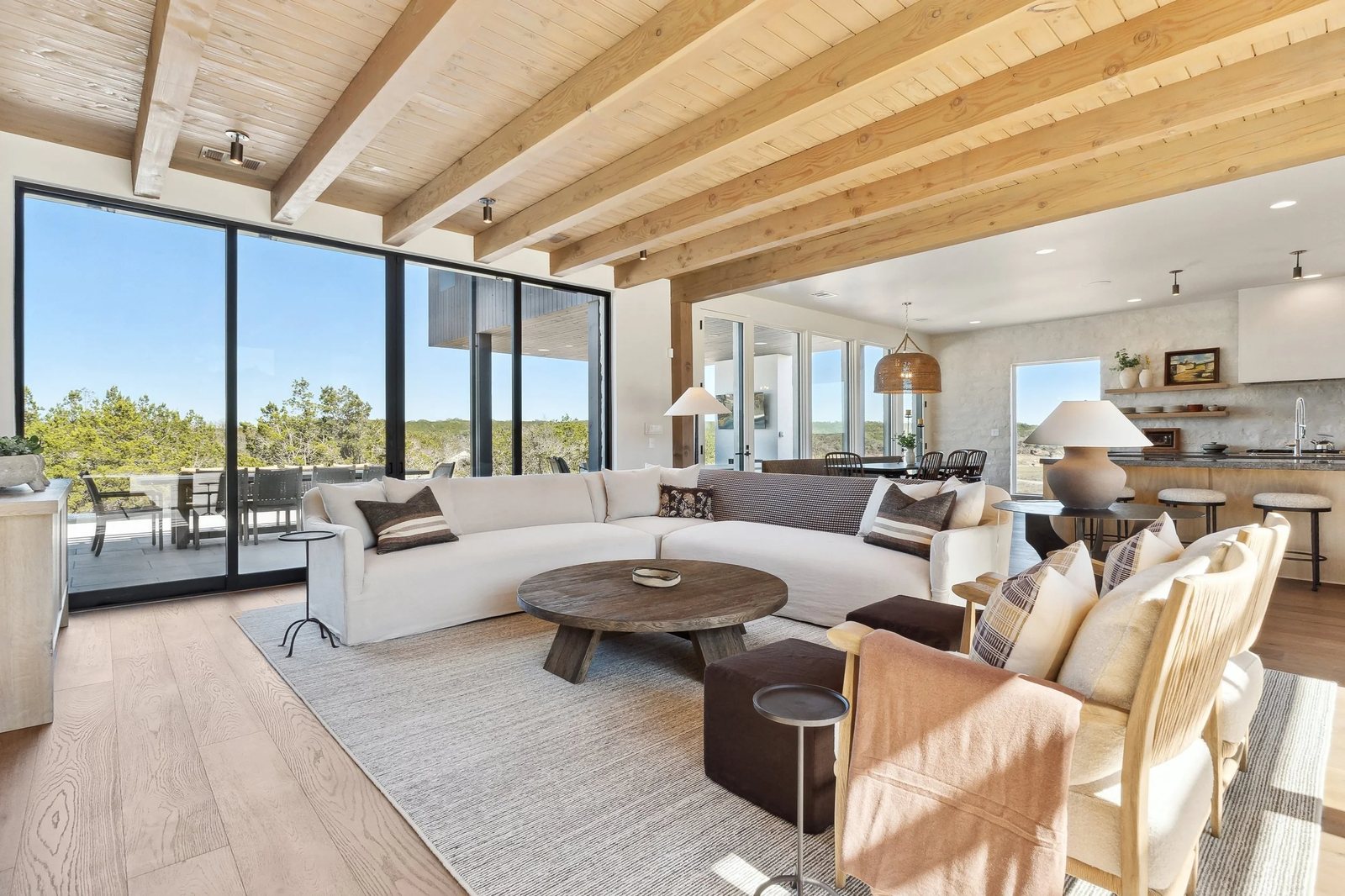 Luxury interior design in a short-term rental