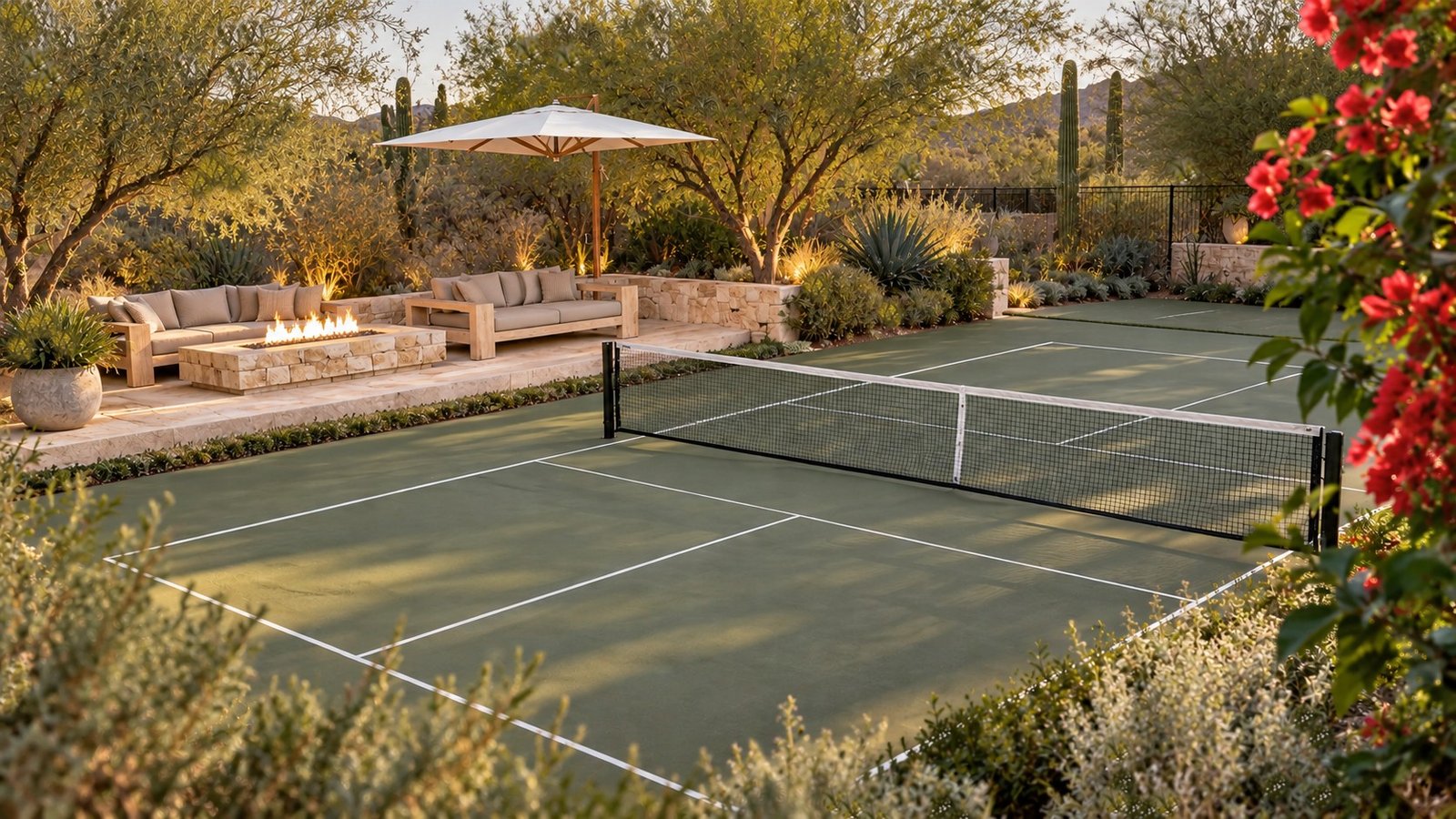 Resort-style amenities at a luxury short-term rental